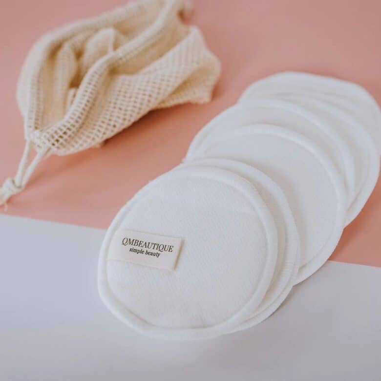 QMBeautique Reusable Bamboo Cotton Rounds (10 pcs)